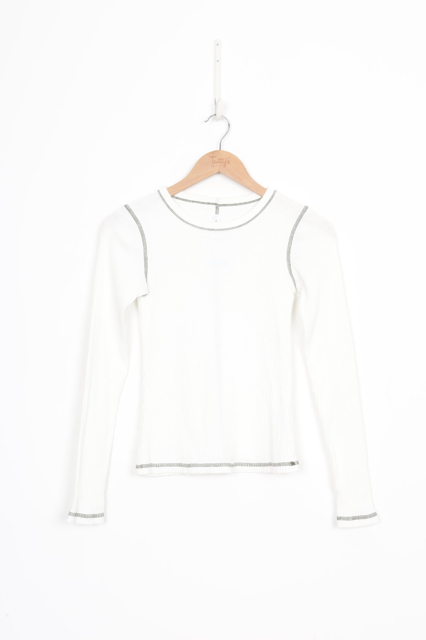 Commoners Womens White Top Size 6