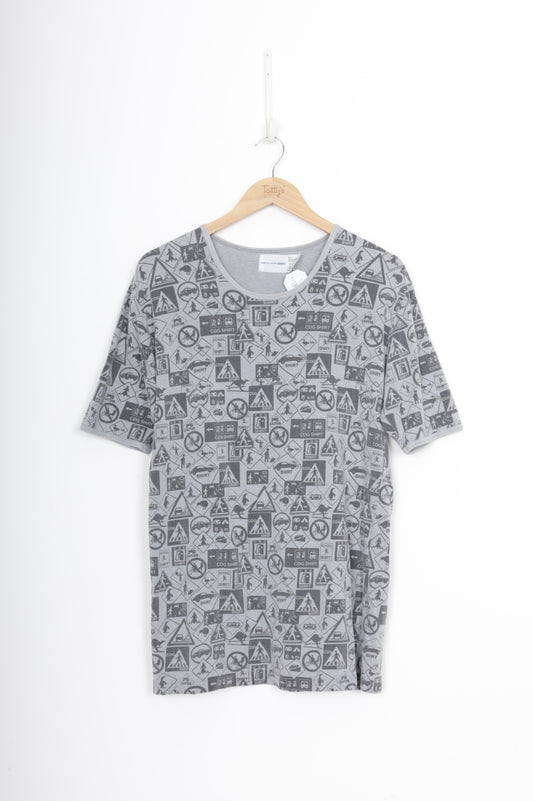 Comme Des Garcons Shirt Womens Grey T-shirt Size M