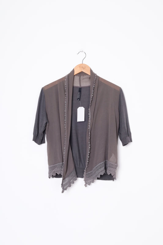 Visage Womens Grey Top Size M