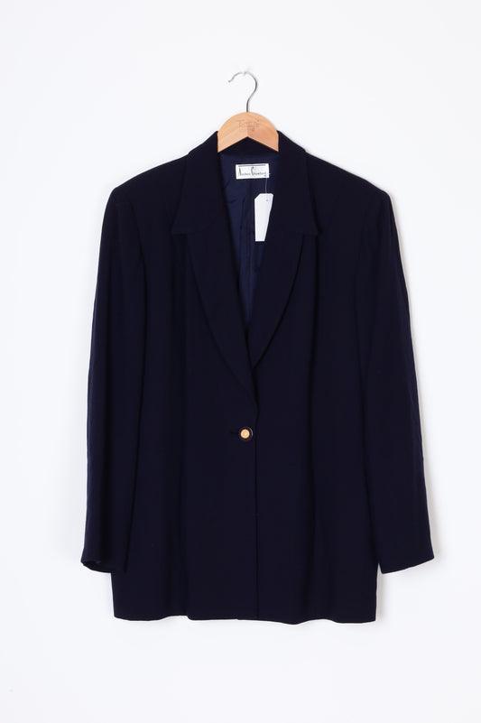 Anthea Crawford Womens Blue Blazer Size 18