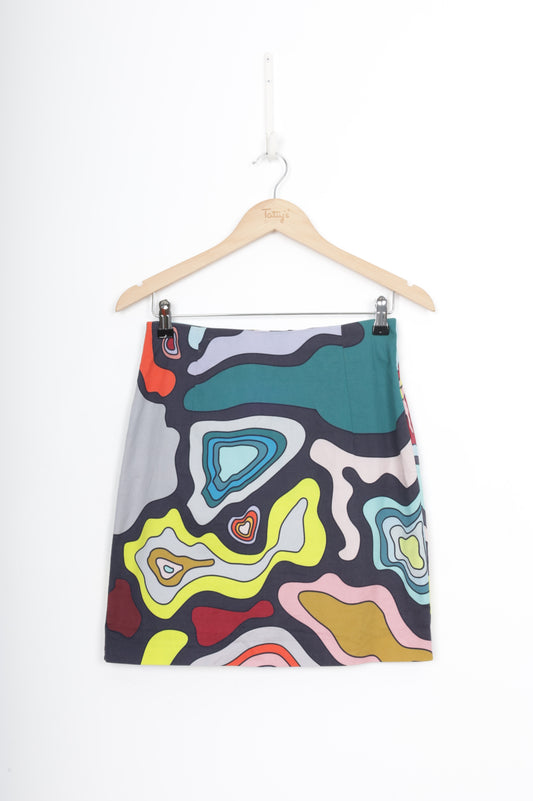 Gorman Womens Blue Mini Skirt Size 12