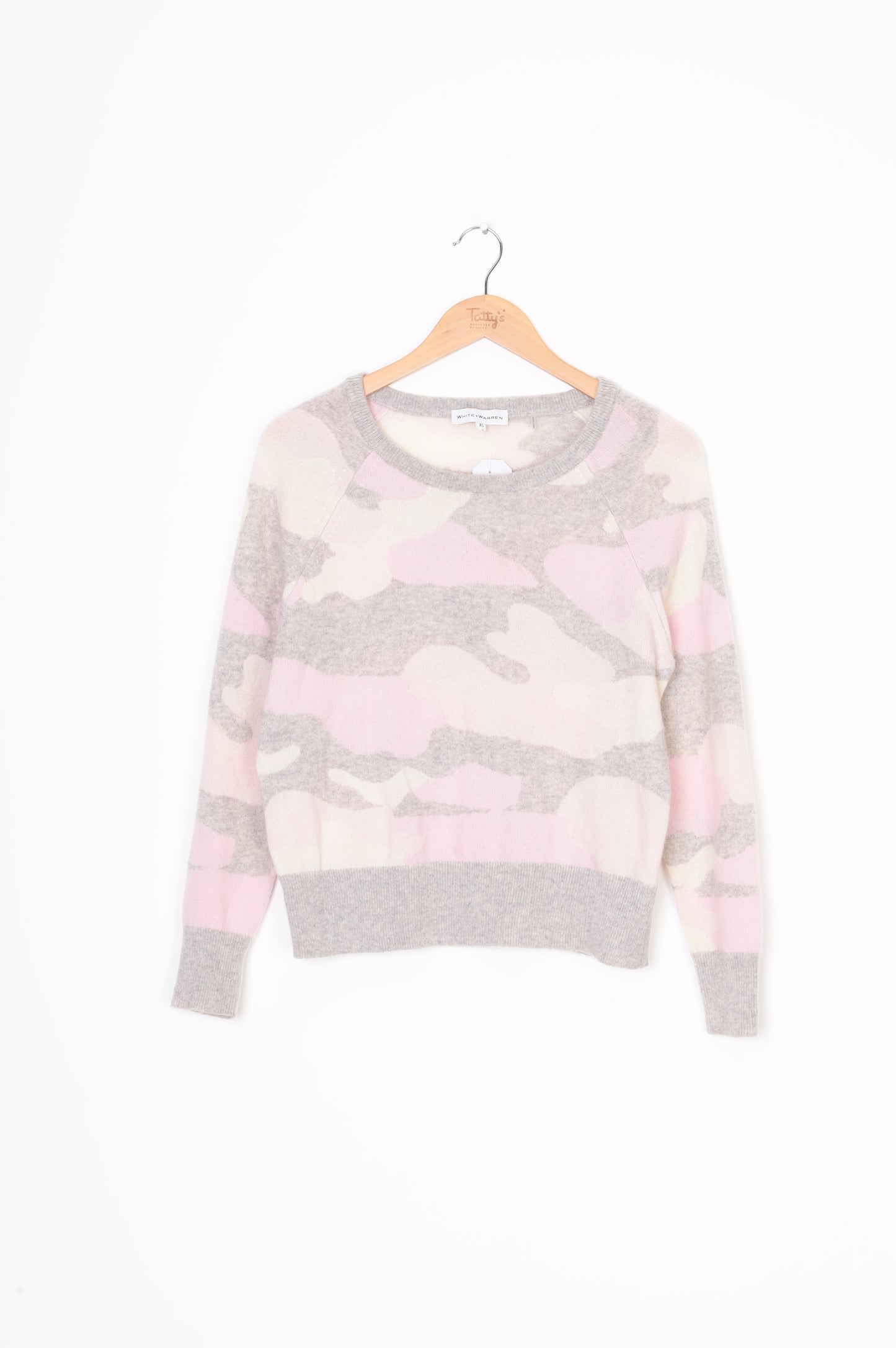 White + Warren Womens Grey Jumper Size XS