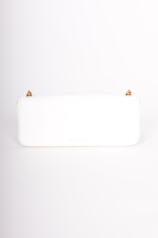 Charles & Keith Womens White Bag Size N/S
