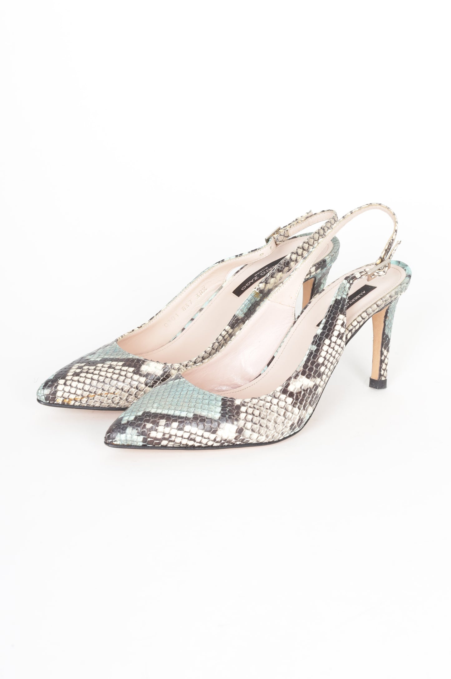 Alberto Zago Womens Green Heels Size EU 38.5