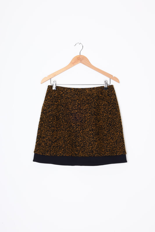 Cue Womens Yellow Mini Skirt Size 8