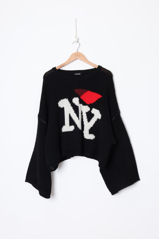 Raf Simons Mens Black Jumper Size O/S