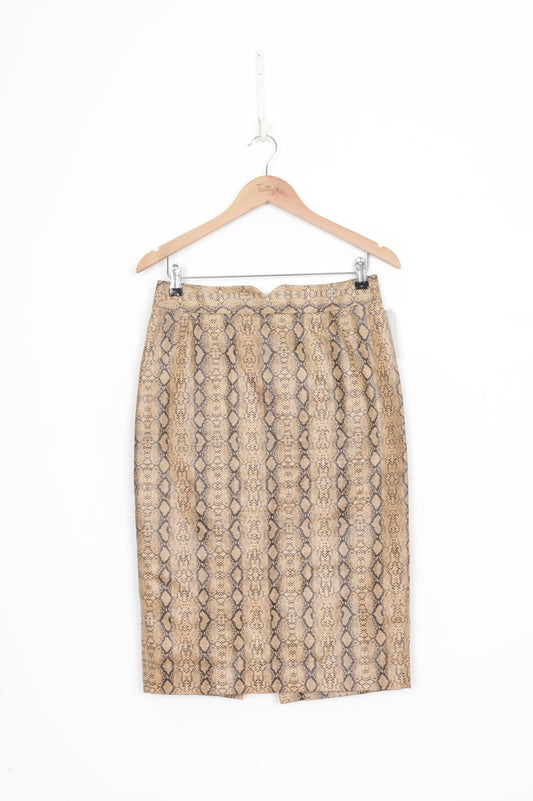 Yvonne Bennetti Womens Beige Skirt Size 8