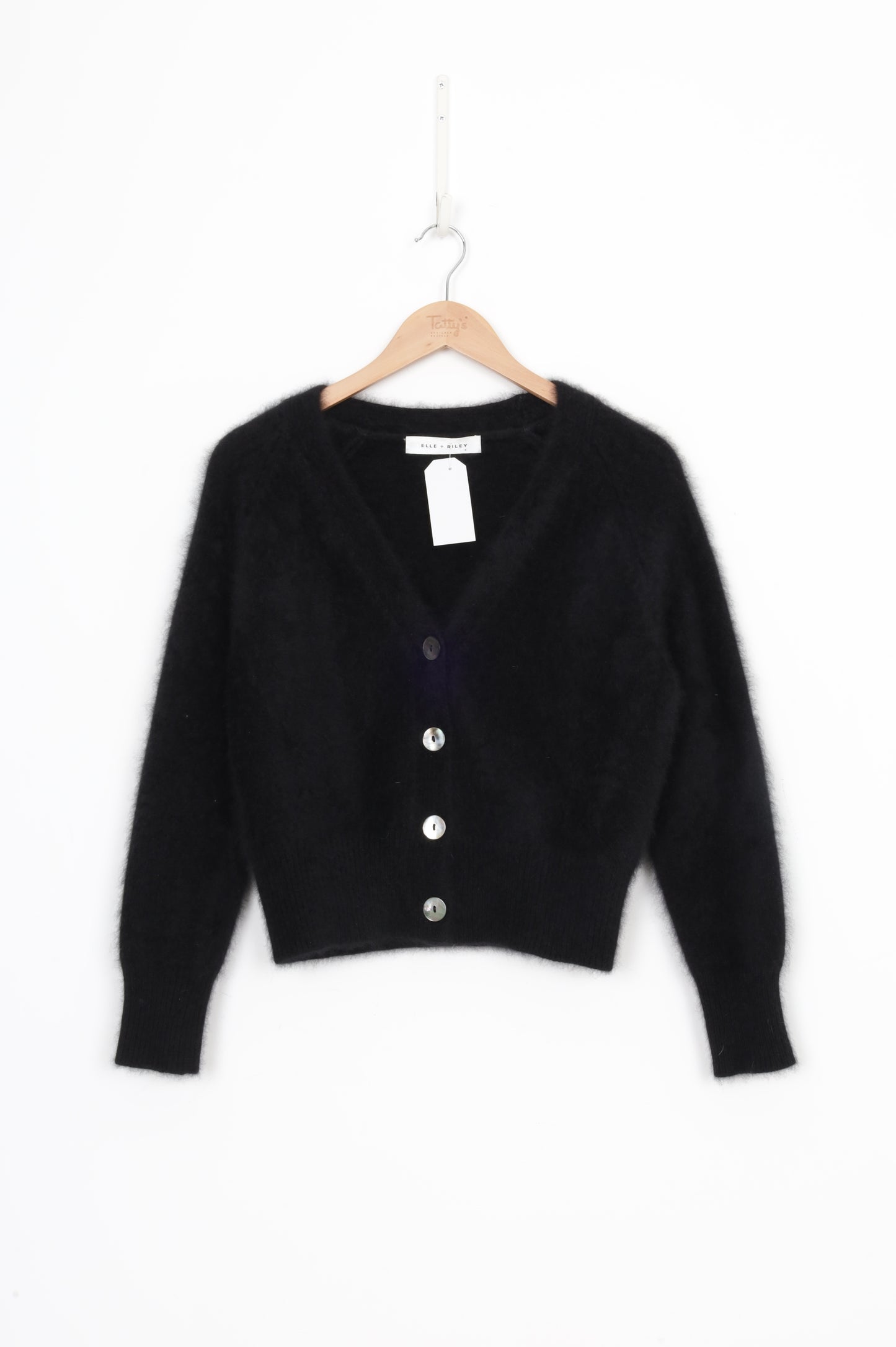 Elle + Riley Womens Black Cardigan Size S
