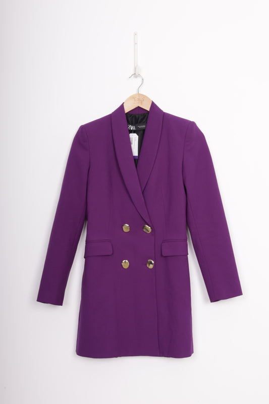Zara Womens Purple Blazer Size M