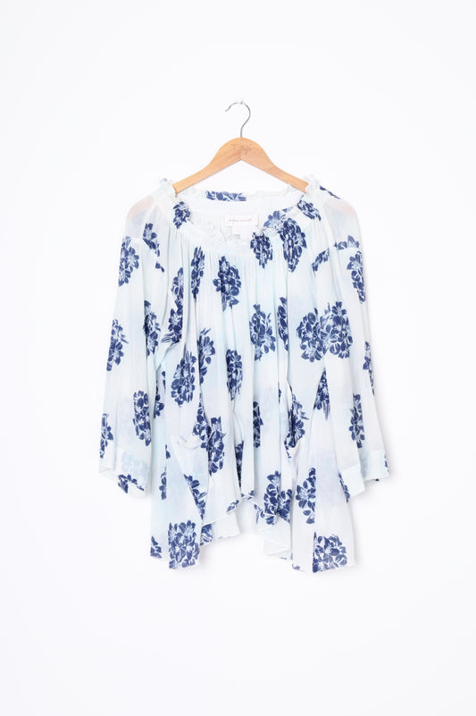 Karen Walker Womens Blue Blouse Size 10