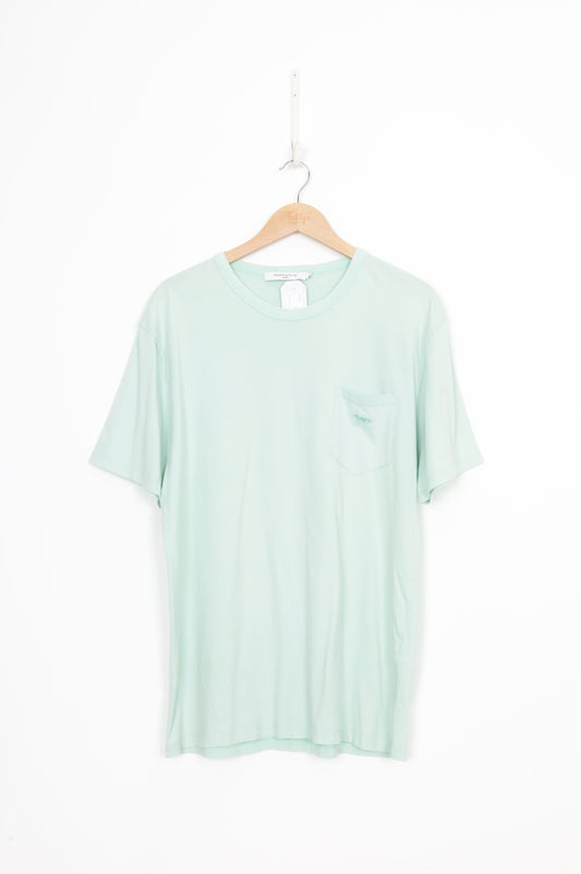 maison kitsune Mens Green T-shirt Size XL