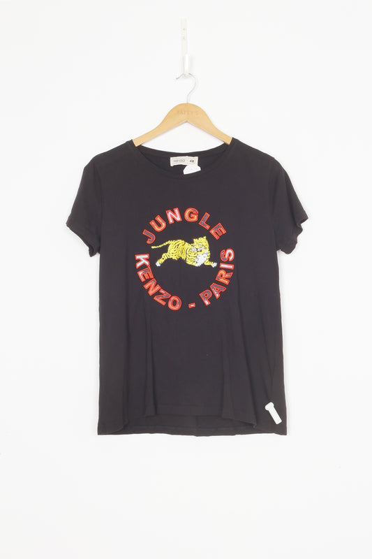 Kenzo x H&M Womens Black T-shirt Size L