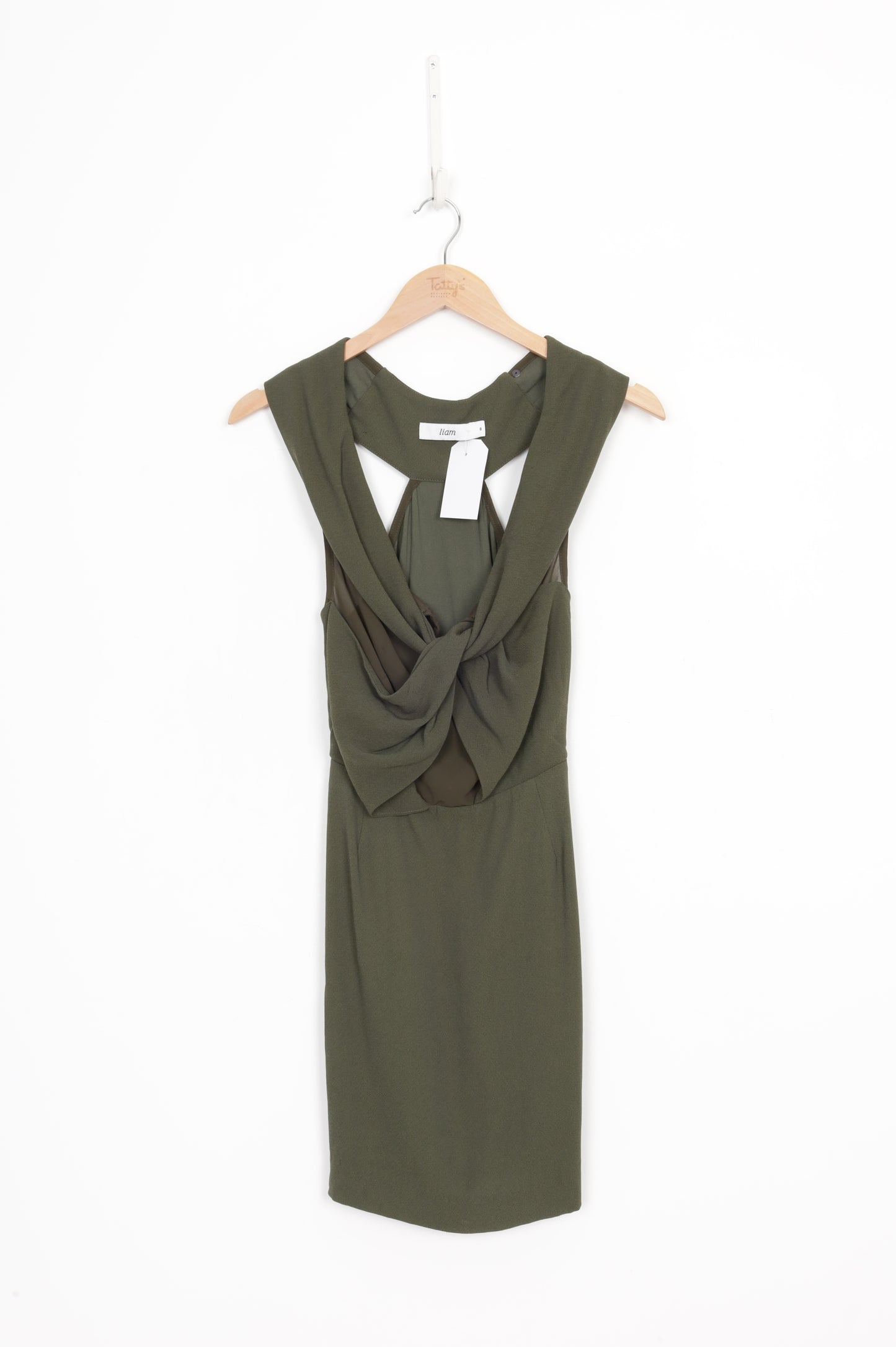 Liam Womens Green Dress Size 8