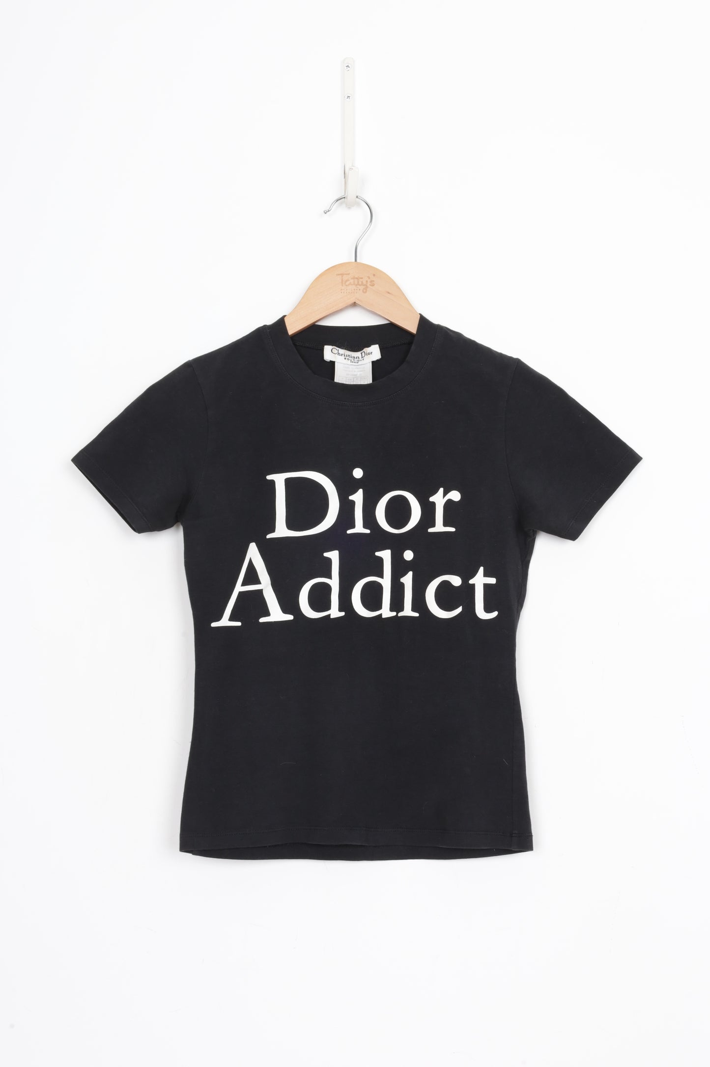 Christian Dior Womens Black T-shirt Size 10