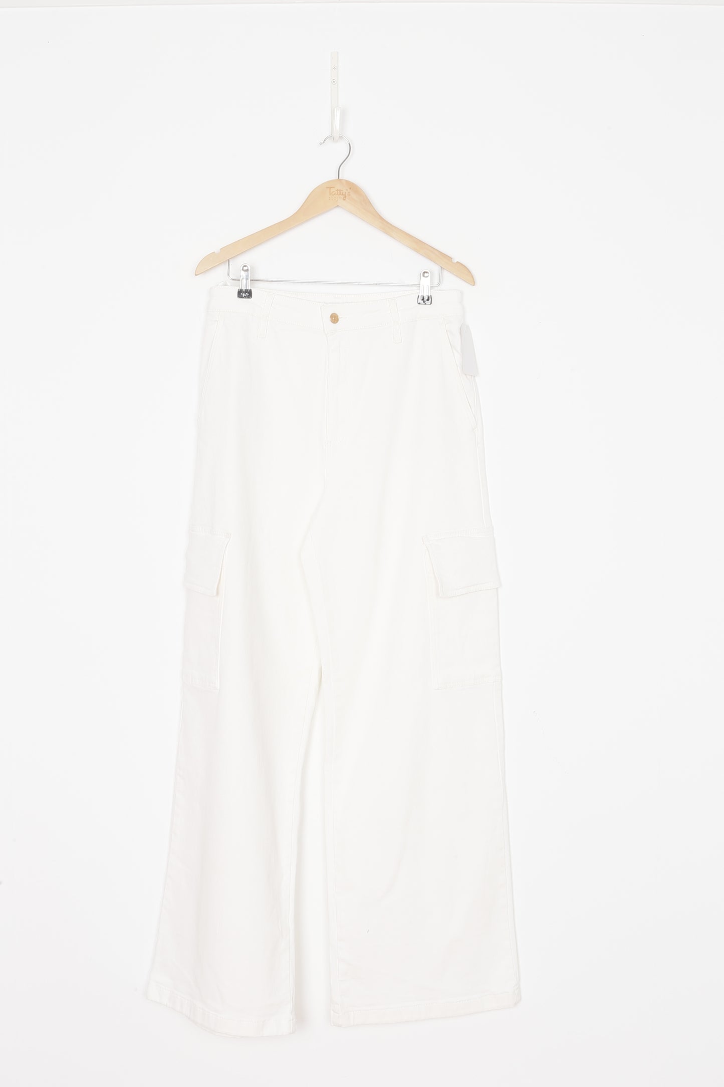 Scanlan Theodore Womens White Jeans Size 12