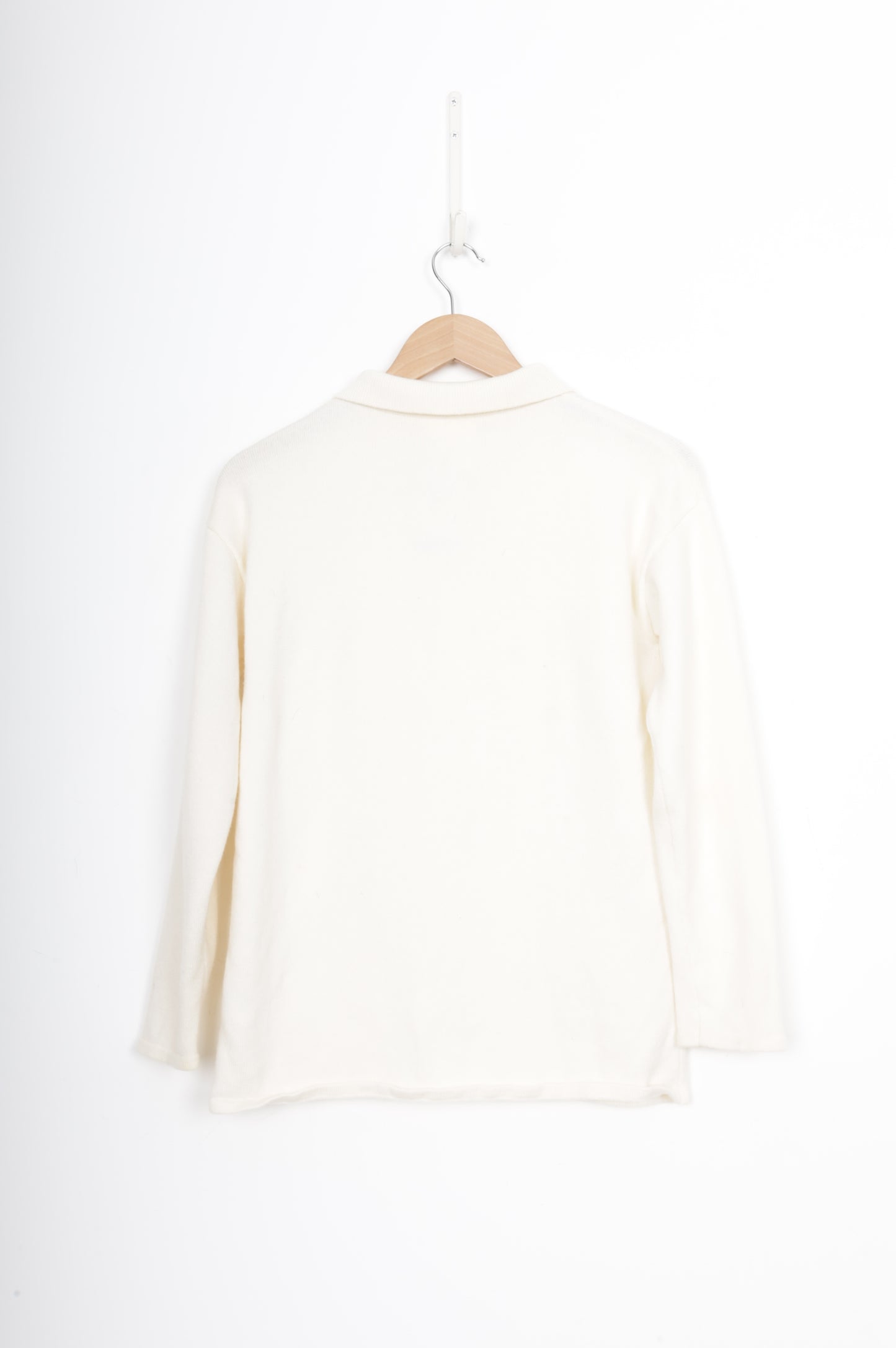 Paris Georgia Womens Cream Sweatshirt Size XS