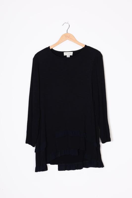 Anne Mardell Womens Black Top Size 12