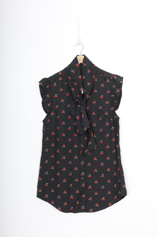 juliette hogan Womens Black Shirt Size 10