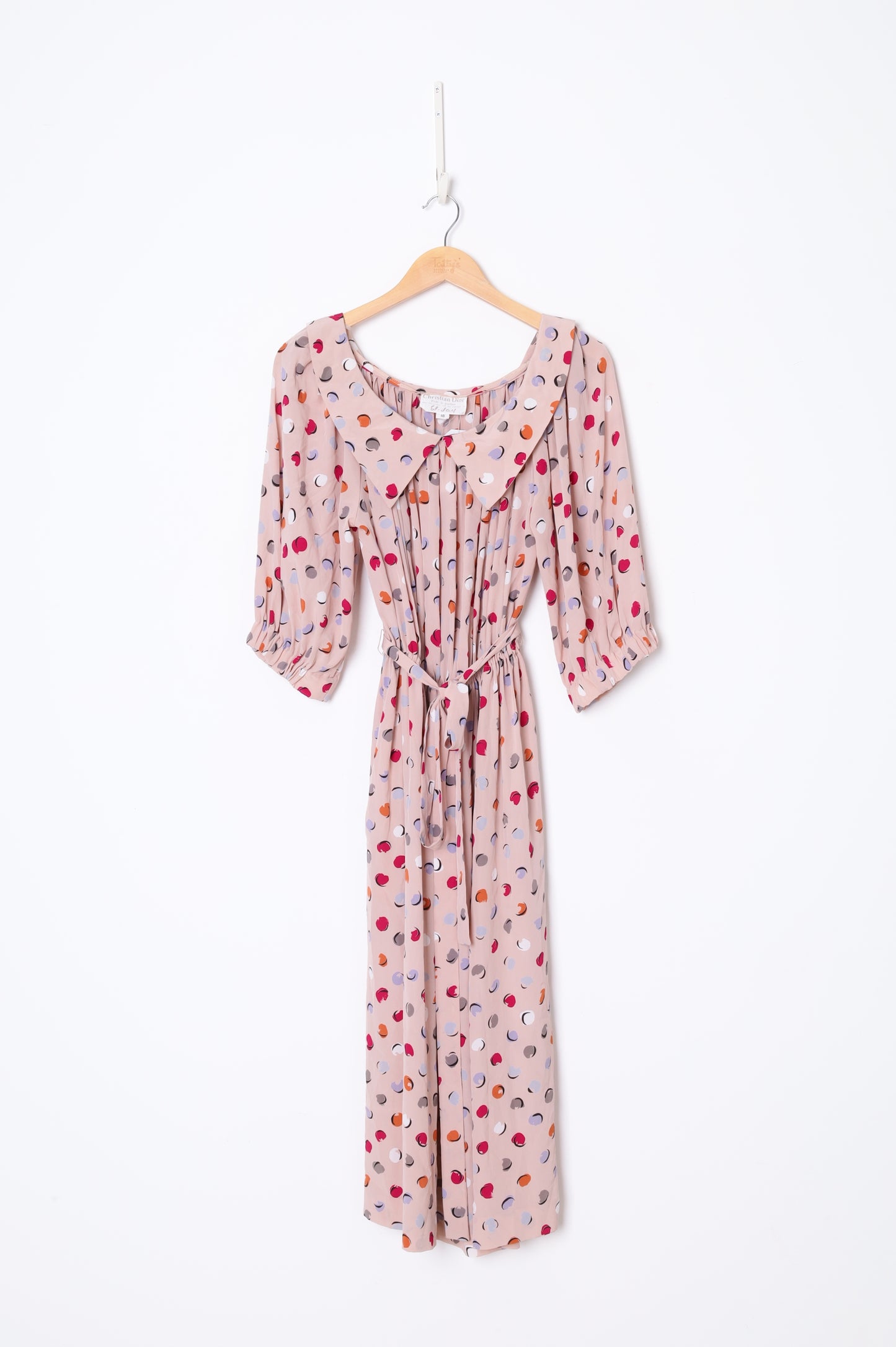Christian Dior - Vintage Womens Beige Dress Size 10