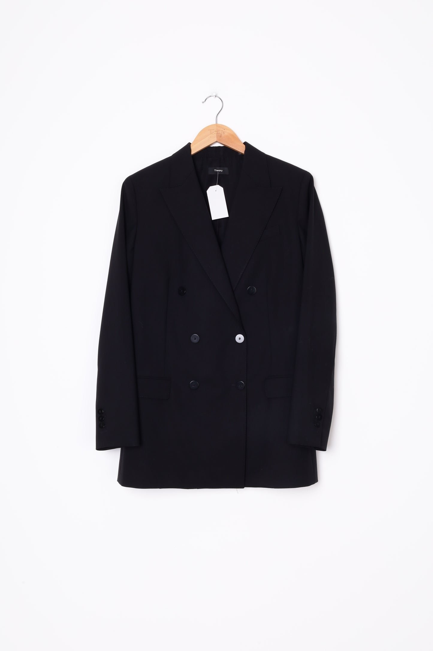 Theory Womens Black Blazer Size 10