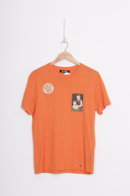 Raf Simons Womens Orange T-shirt Size S