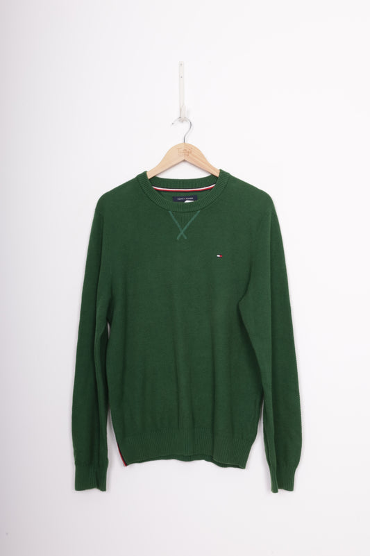 Tommy Hifiger Mens Green Jumper Size M