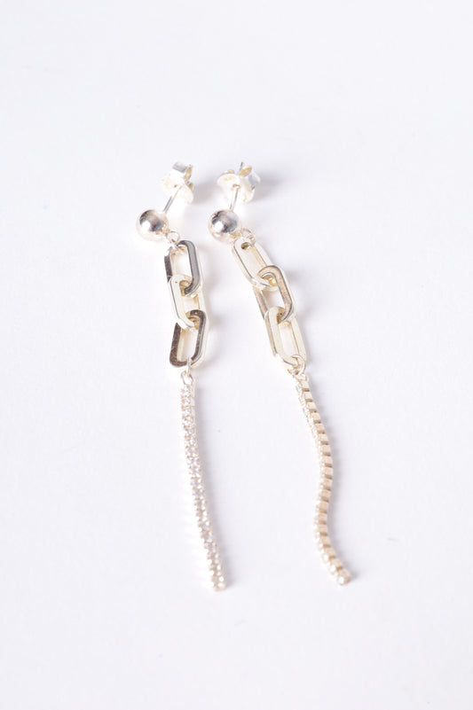 No Label Womens Metallic Earrings Size O/S