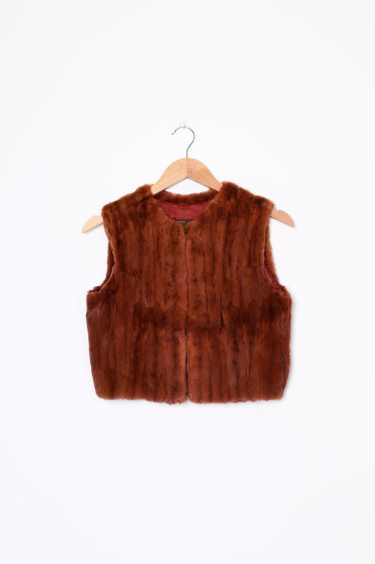 Grutzner & Gartly Womens Brown Vest Size S