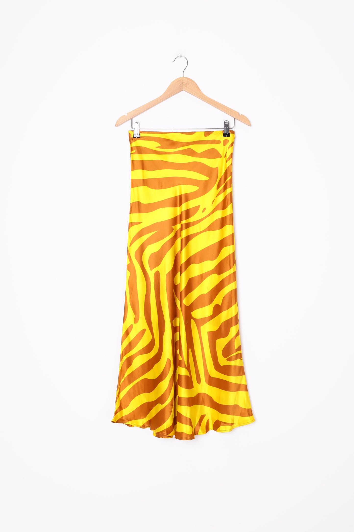 Silk Laundry Womens Yellow Skirt Size S