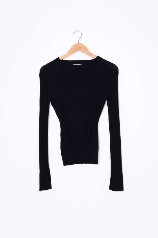 Loulou Studio Womens Black Top Size S