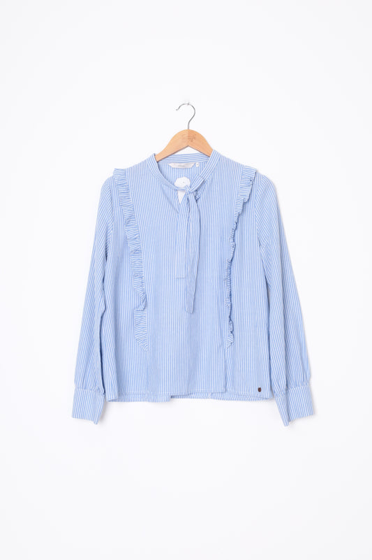 numph Womens Blue Blouse Size 40