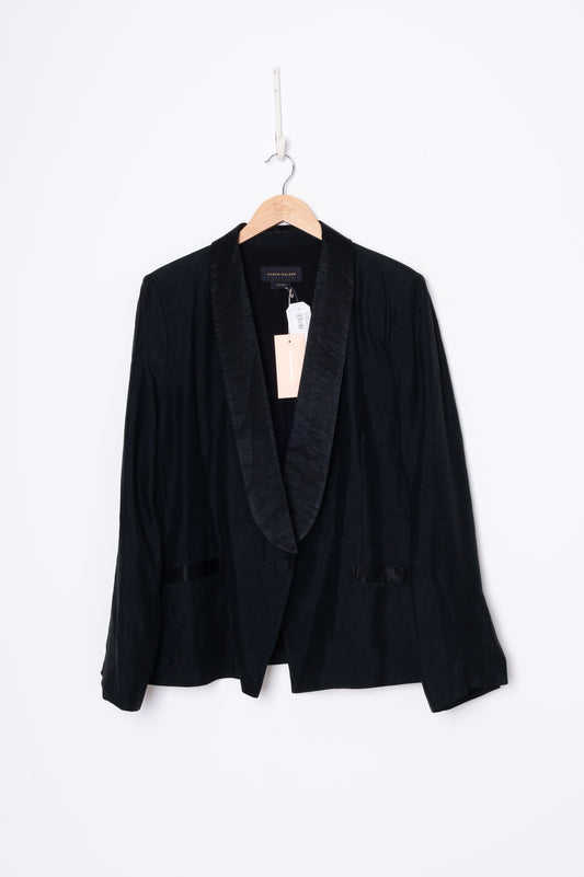 Karen Walker Womens Black Blazer Size 16