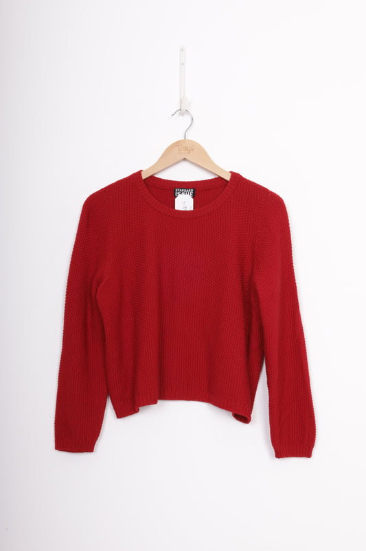 Standard Issue Womens Red Jumper Size S