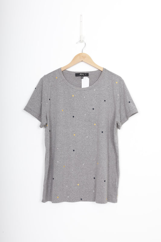 Max Womens Grey T-shirt Size XL