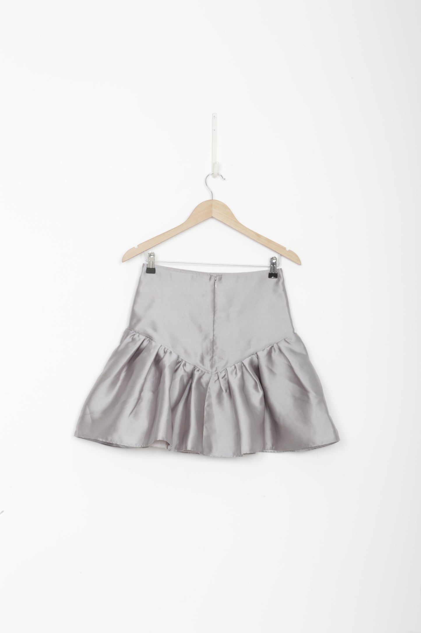 remain Womens Silver Mini Skirt Size S