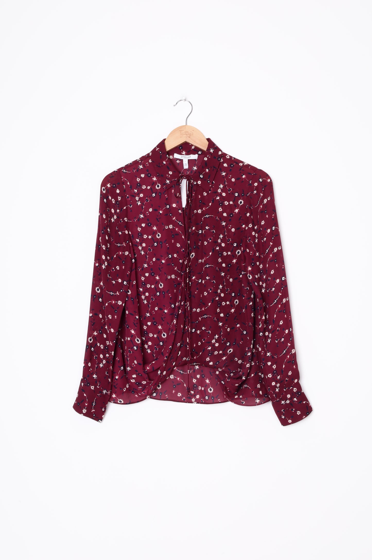 Derek Lam 10 Crosby Womens Purple Blouse Size 6