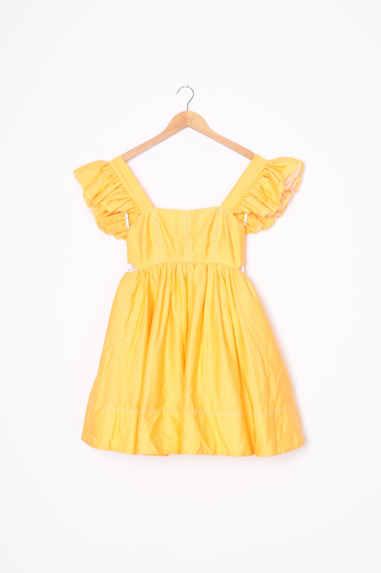 Aje. Womens Yellow Dress Size 4