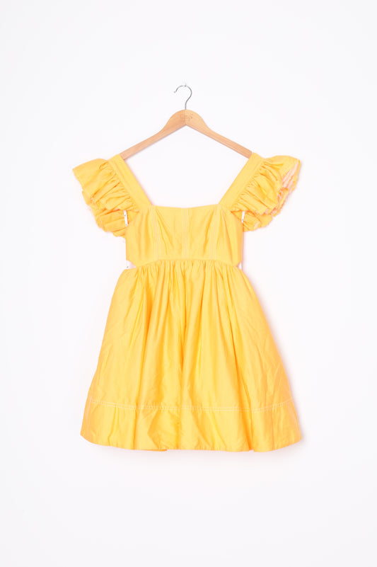 Aje. Womens Yellow Dress Size 4