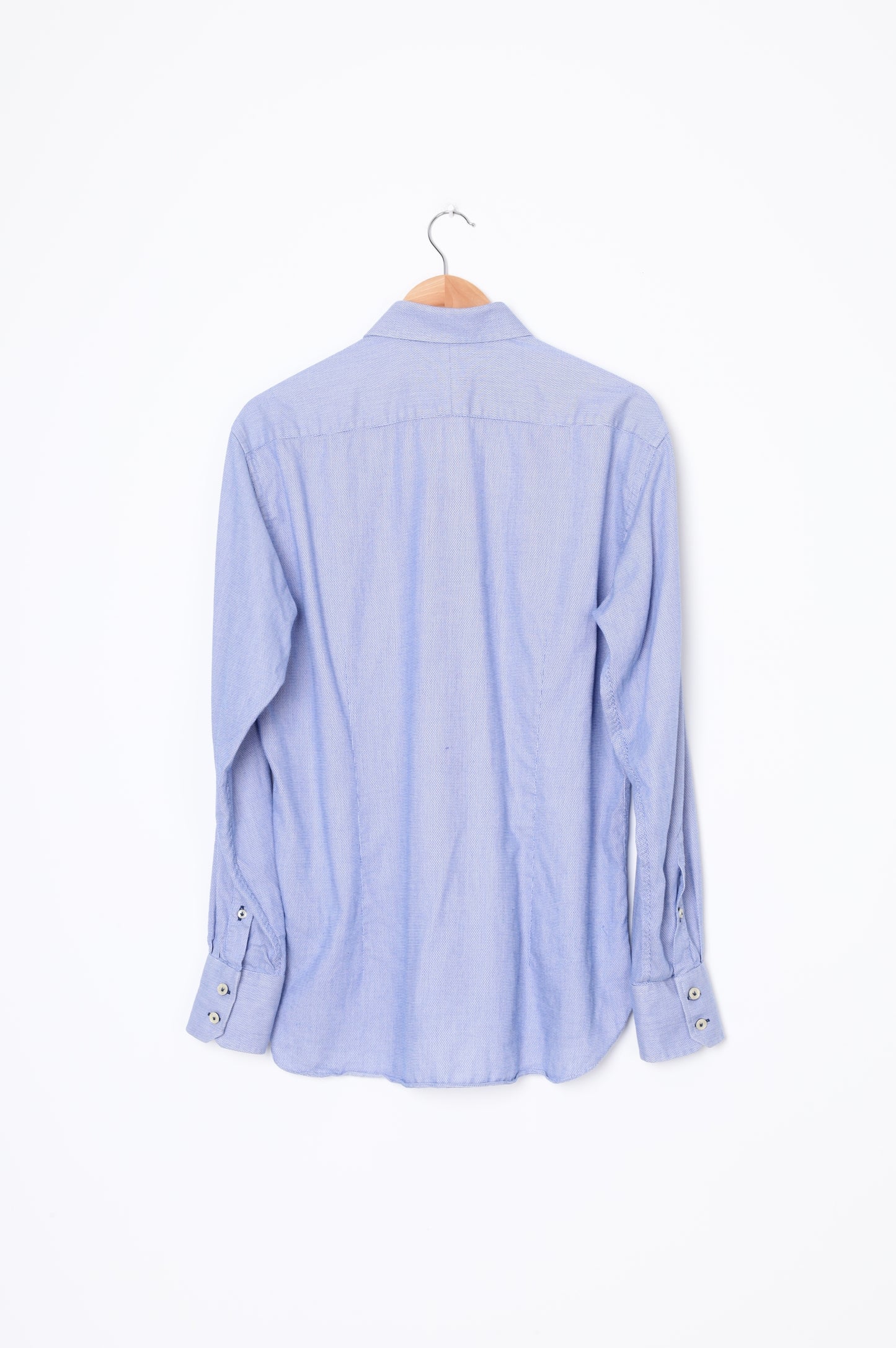 3 Wise Men Mens Blue Shirt Size 39