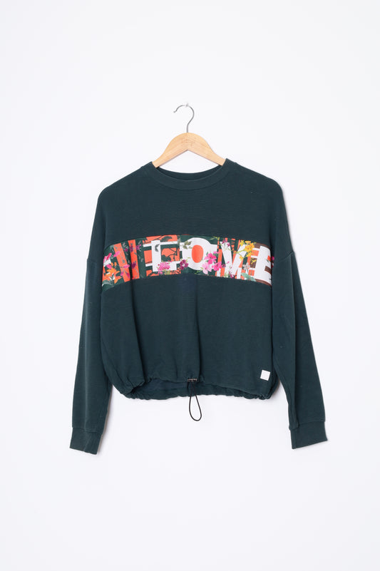 Desigual Womens Green Sweatshirt Size S