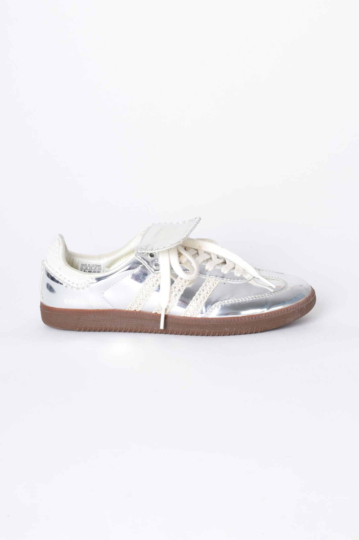 Adidas x Wales Bonner Womens Metallic Sneakers Size EU 40