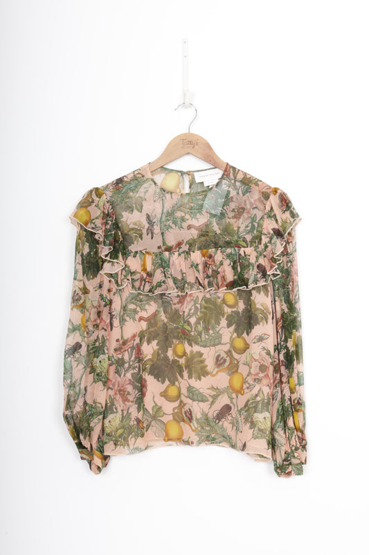 Karen Walker Womens Pink Blouse Size UK 6