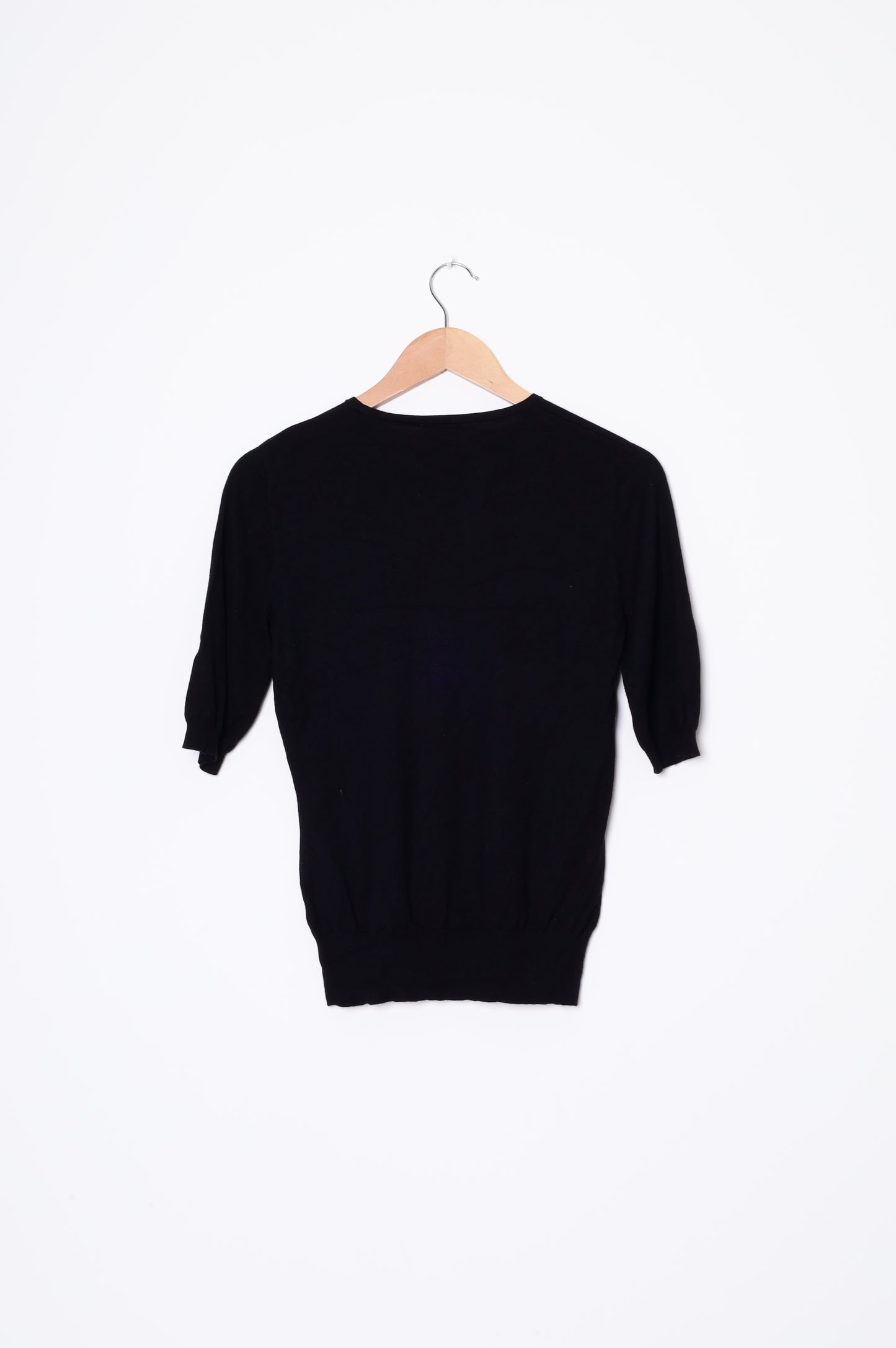 Cue Womens Black Top Size S