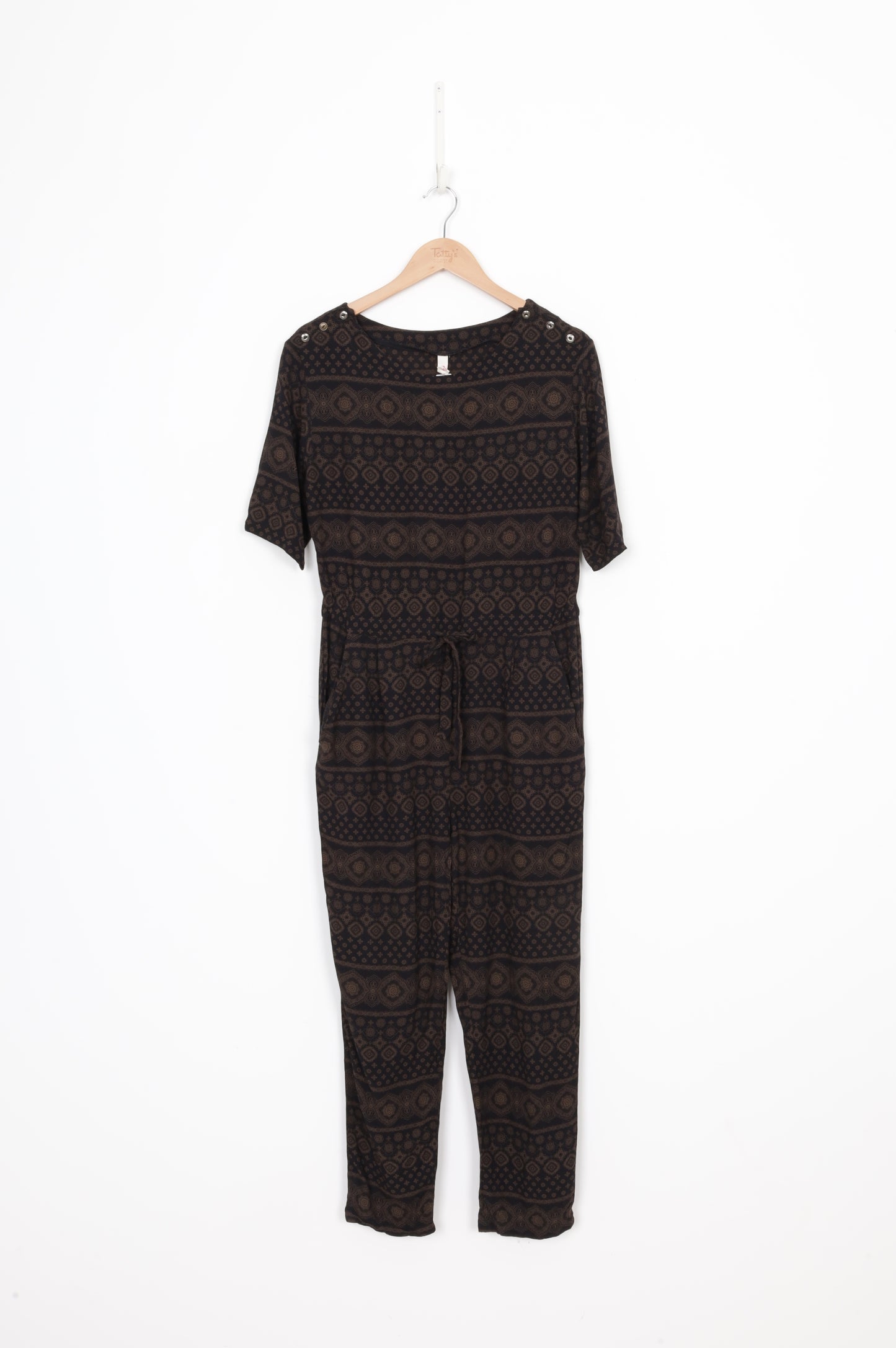 Sylvester Womens Brown Jumpsuit Size XS