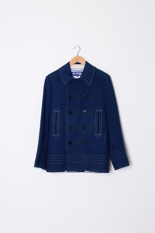 Junya Watanabe Comme Des Garcons MAN Mens Blue Coat Size S