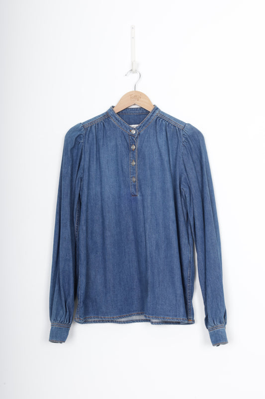 Ganni Womens Blue Top Size 36