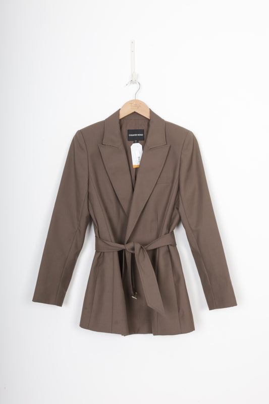 country road Womens Brown Blazer Size 8