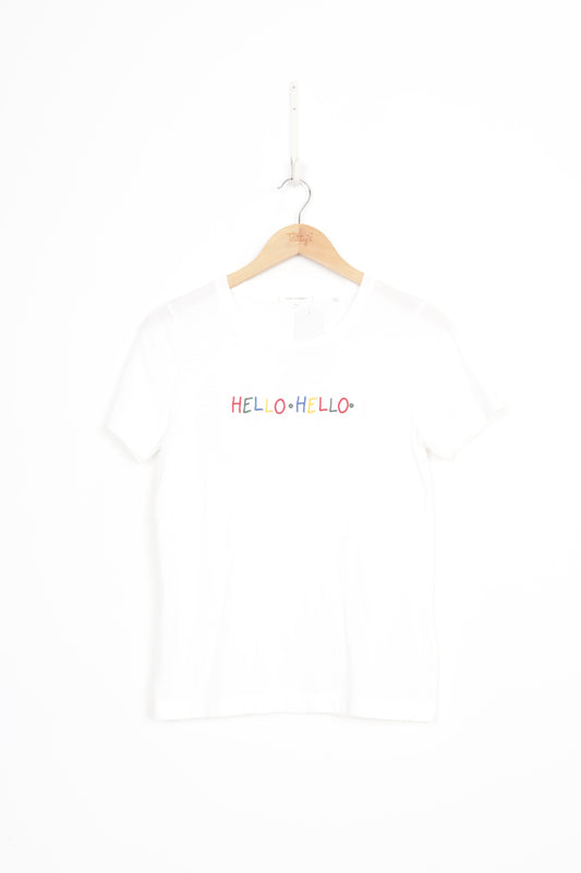 Chinti & Parker Womens White T-shirt Size XS