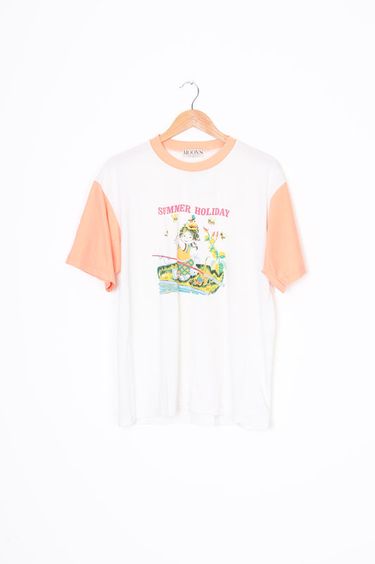 moons collection Womens White T-shirt Size L