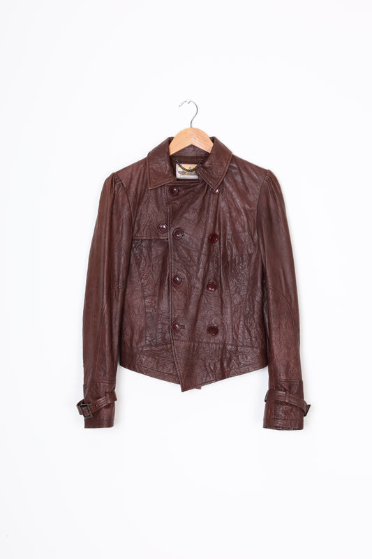 Trelise Cooper Womens Brown Jacket Size 10
